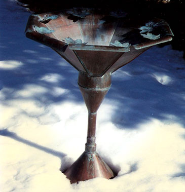 Copper Birdbath