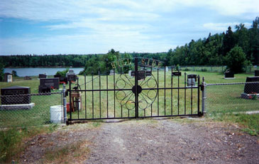 Iron Railing for Hillside Cemetry Entrance
